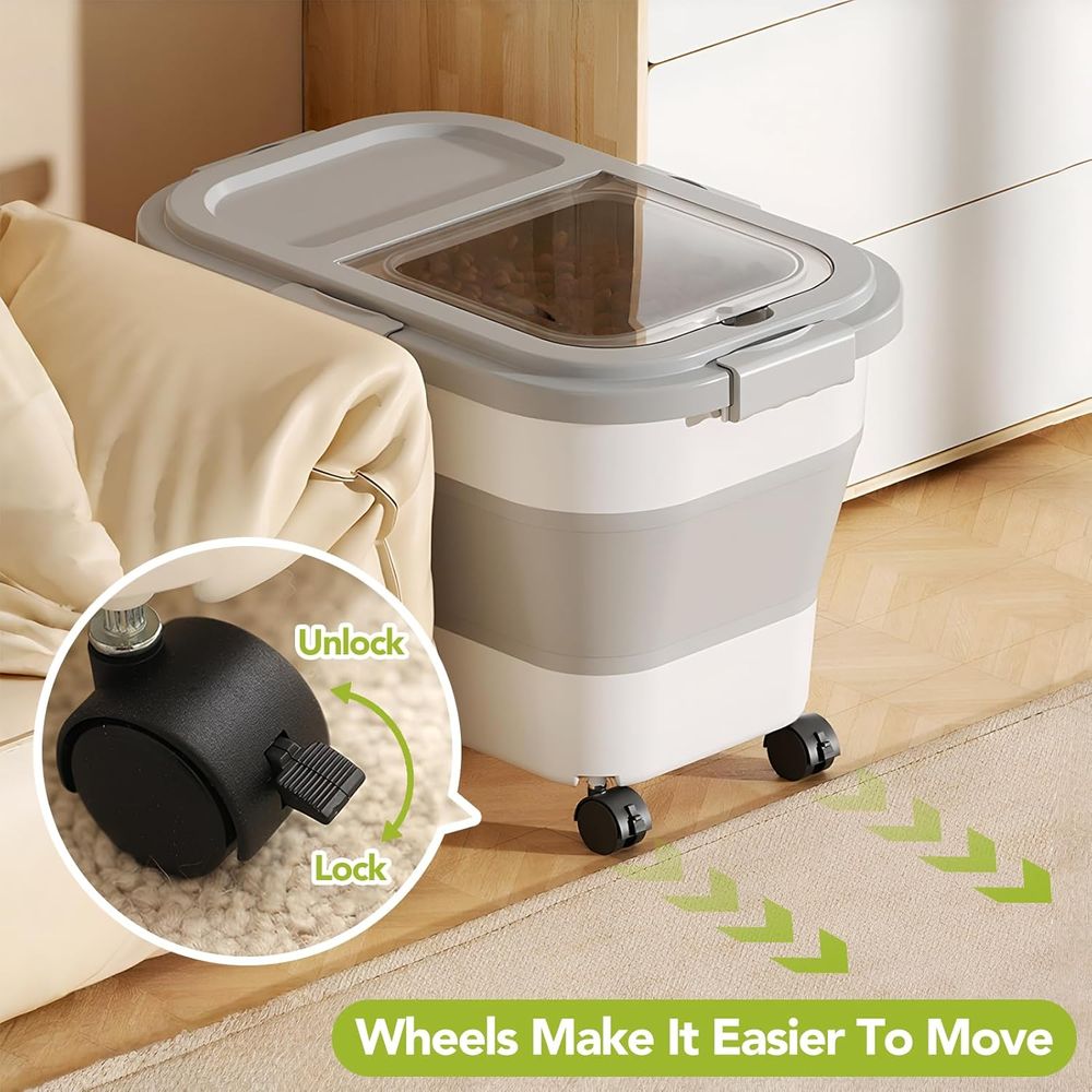 Container de Armazenamento de  - Food Storage With Wheels avaliação e preço