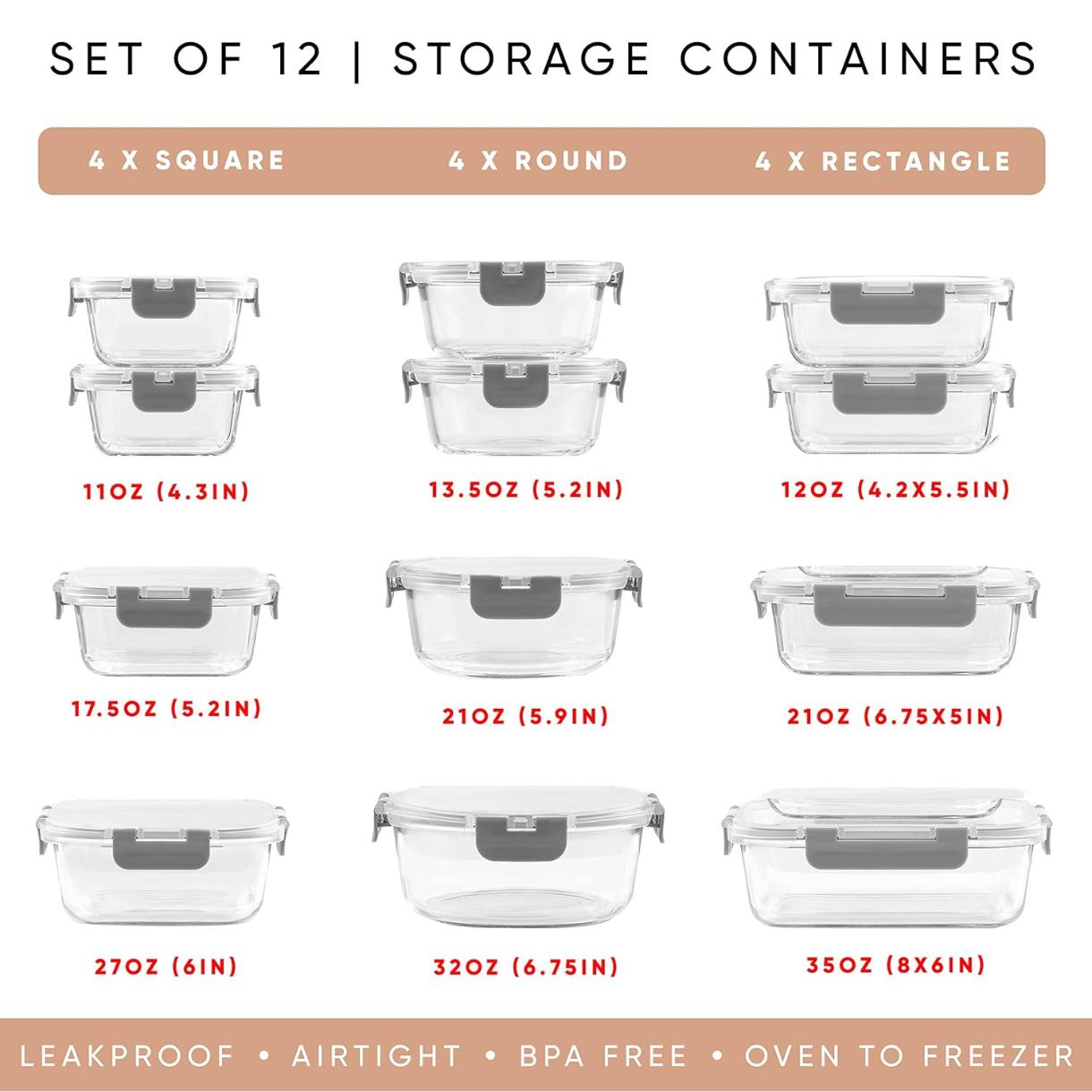 Conjunto de 24 recipientes de  - Food Storage Tupperware avaliação e preço