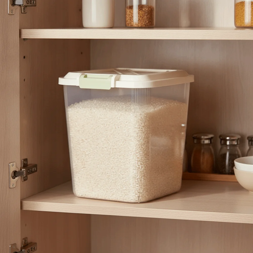 Caixa de Armazenamento de Arro - Food Storage With Wheels avaliação e preço