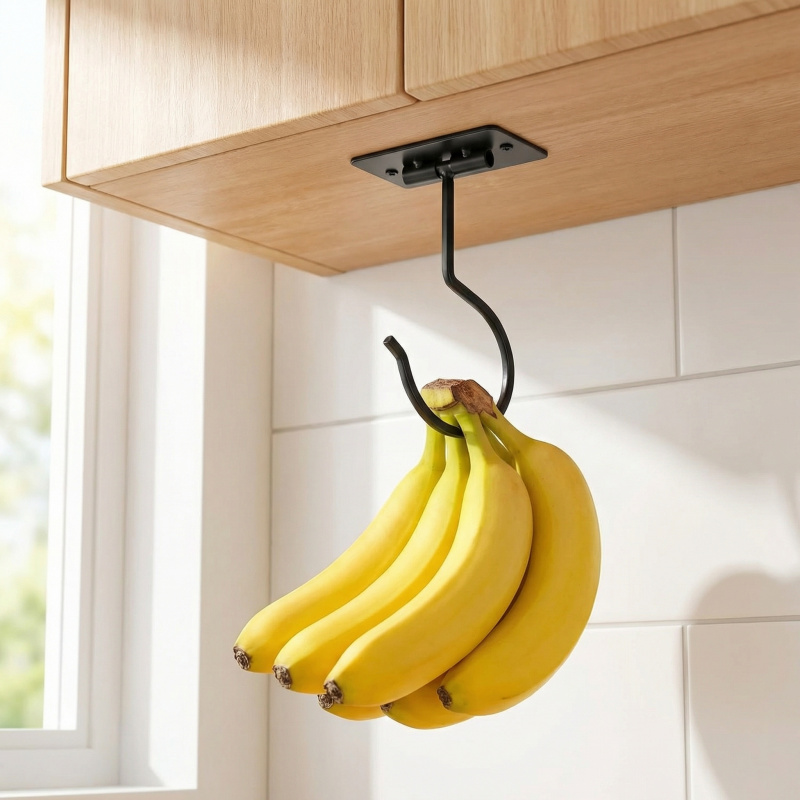 Gancho Adesivo de Metal Preto  - Food Storage Kitchen Cabinet avaliação e preço